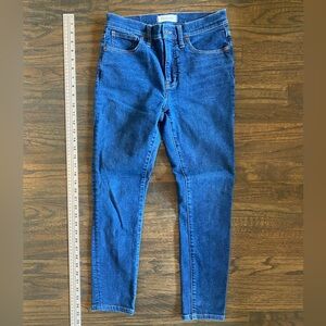 Madewell jeans women's size 27 blue denim mid rise skinny